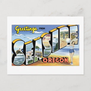 Grüße aus Seaside, Oregon! Postkarte