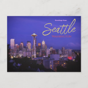 Grüße aus Seattle Washington Postcard Postkarte