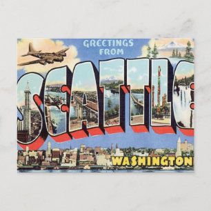 Grüße aus Seattle, Washington, USA Postkarte