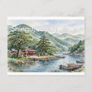 Grüße aus Shingu, Japan Reise-Postkarte Postkarte