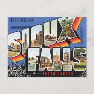 Grüße aus Sioux Falls,South Dakota Postkarte