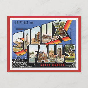 Grüße aus Sioux Falls,South Dakota Postkarte