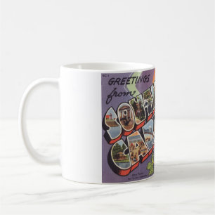 Grüße aus South Carolina Retro-Großbuchstaben-Tass Kaffeetasse