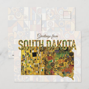 Grüße aus South Dakota Postkarte