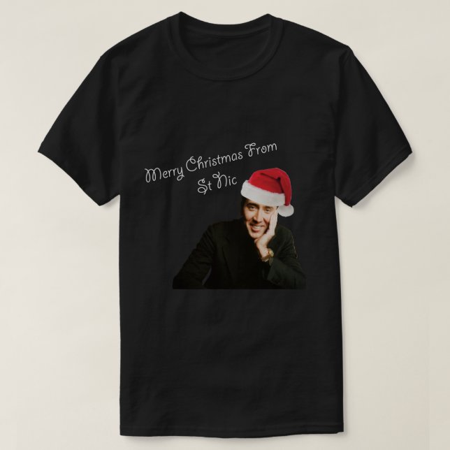 Grüße aus St. Nicolas Cage T-Shirt (Design vorne)