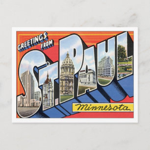 Grüße aus St.Paul Minnesota Postkarte