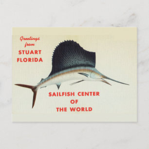 Grüße aus Stuart, Florida, Sailfish Center Postkarte
