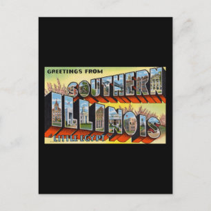 Grüße aus Südlilinois Little Egypt Postkarte