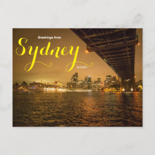 Grüße aus Sydney Australia Kreuzfahrt Postkarte