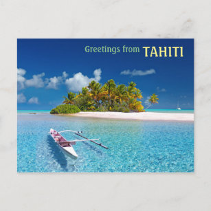 Grüße aus Tahiti Postkarte