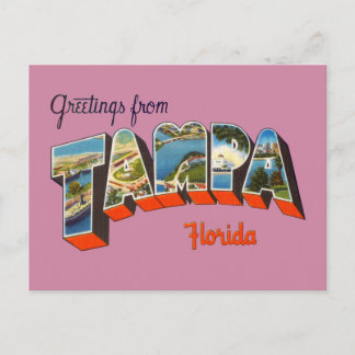 Grüße aus Tampa, Florida Postkarte