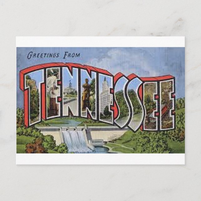 Grüße aus Tennessee Postkarte (Vorderseite)