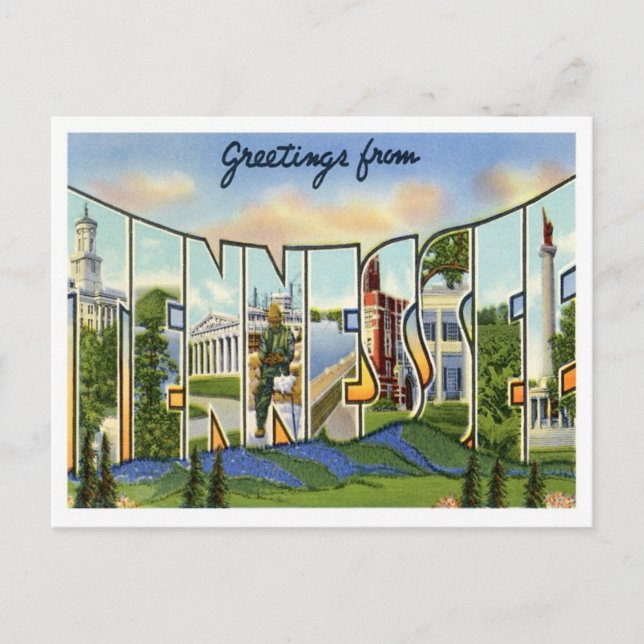Grüße aus Tennessee Postkarte (Vorderseite)