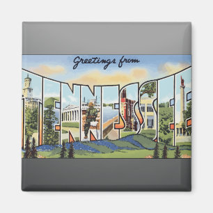 Grüße aus Tennessee, Vintag Magnet