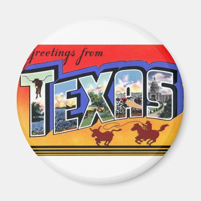 Grüße aus Texas Magnet (Vorne)