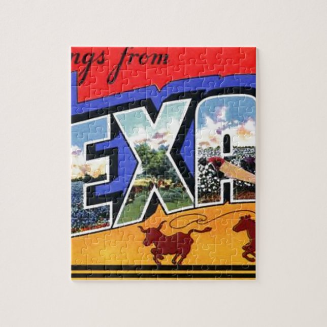 Grüße aus Texas Puzzle (Vertikal)