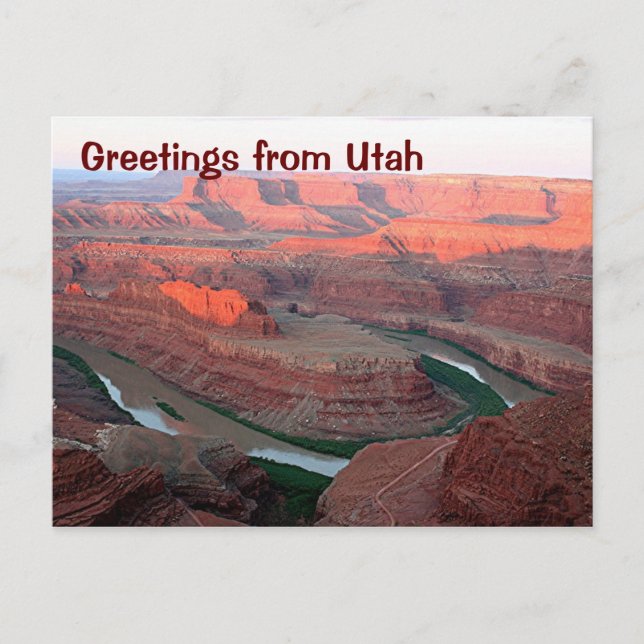Grüße aus Utah: Dead Horse Point Staat Park 3 Postkarte (Vorderseite)
