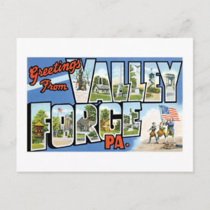 Grüße aus Valley Forge, PA Postkarte