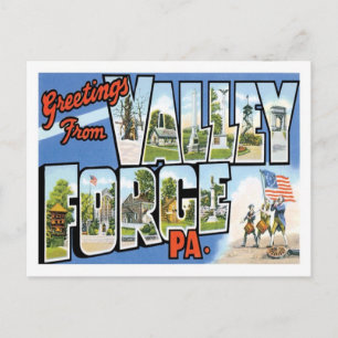 Grüße aus Valley Forge Pennsylvania US City Postkarte