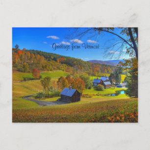 Grüße aus Vermont, Landschaft Foto, Postkarte