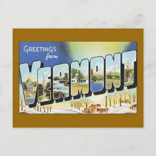 Grüße aus Vermont Postkarte