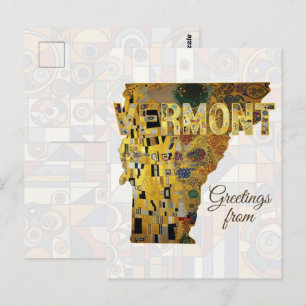 Grüße aus Vermont Postkarte