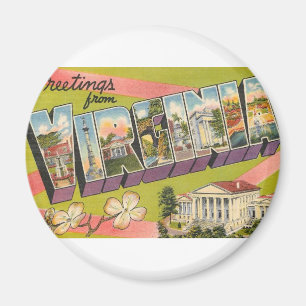 Grüße aus Virginia Magnet