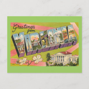 Grüße aus Virginia Postkarte