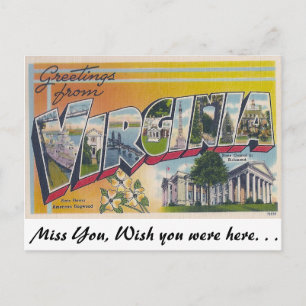 Grüße aus Virginia Postkarte