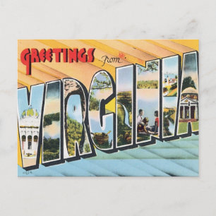 Grüße aus Virginia VA USA Postkarte