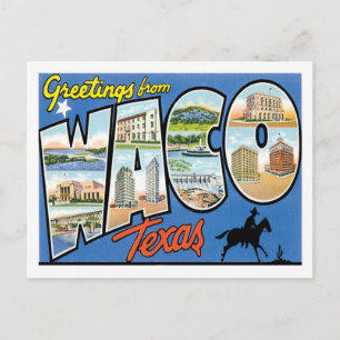 Grüße aus Waco Texas US City Postkarte
