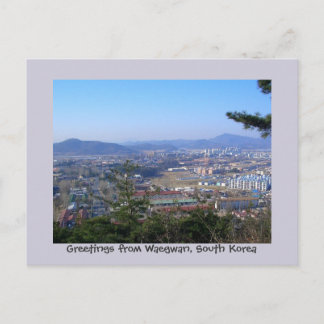 Grüße aus Waegwan, Südkorea Postkarte