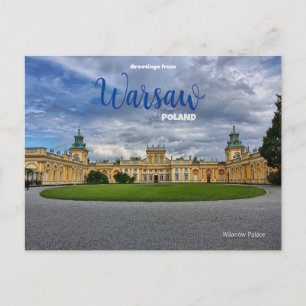 Grüße aus Warschau Polen Postkarte  