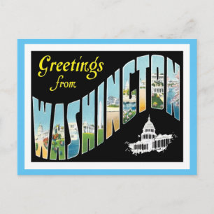 Grüße aus Washington, D.C. Vintage Postkarte