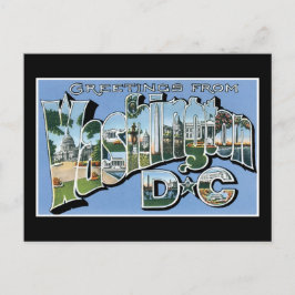 Grüße aus Washington D.C.! Vintage Postkarte