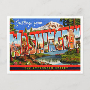 Grüße aus Washington, Der Evergreen Staat Postkarte