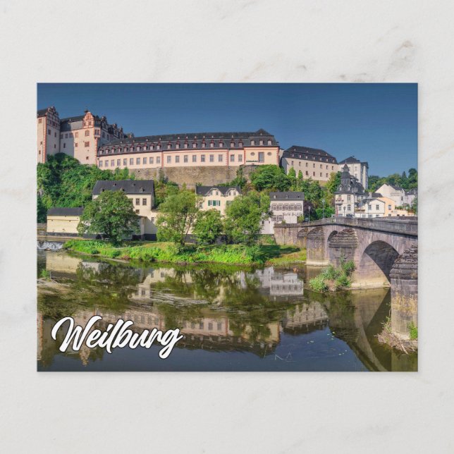 Grüße aus Weilburg, Deutschland Postkarte (Vorderseite)