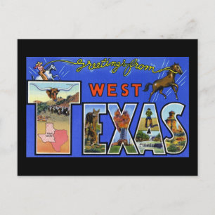 Grüße aus West Texas Postkarte