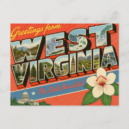 Grüße aus West Virginia Postkarte