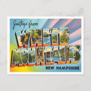 Grüße aus White Mountains, New Hampshire Postkarte