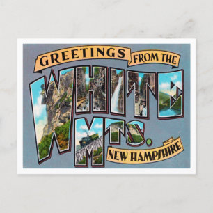 Grüße aus White Mountains, New Hampshire Postkarte