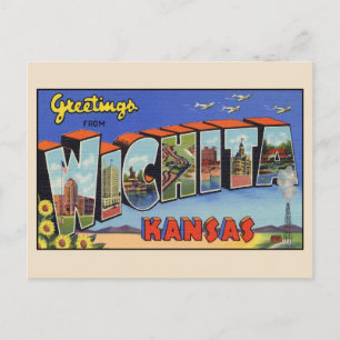 Grüße aus Wichita Large Letter Postkarte