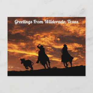 Grüße aus Wildorado, Texas Postkarte