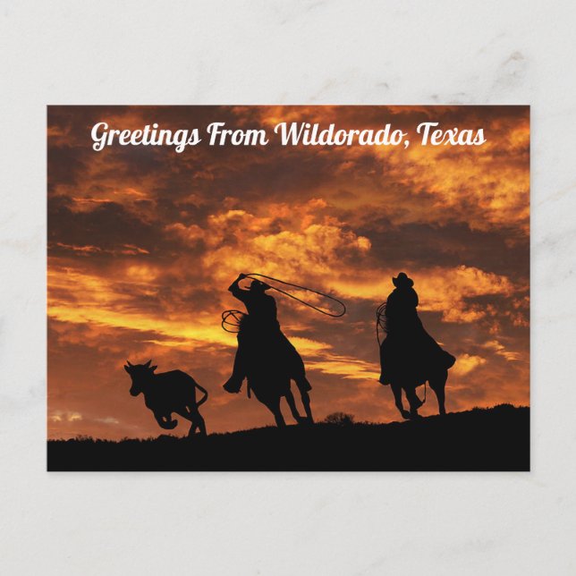 Grüße aus Wildorado, Texas Postkarte (Vorderseite)