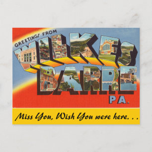 Grüße aus Wilkes Barre Postkarte
