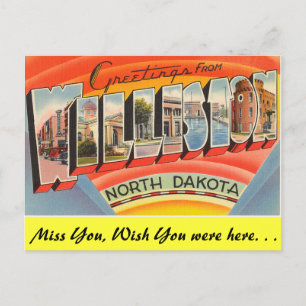Grüße aus Williston Postkarte