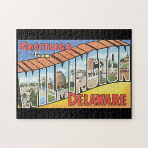 Grüße aus Wilmington Delaware_Vintage Travel Puzzle