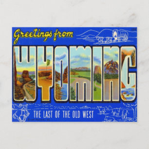 Grüße aus Wyoming WY USA Postkarte