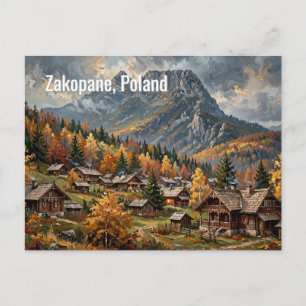 Grüße aus Zakopane, Polen Reise-Postkarte Postkarte