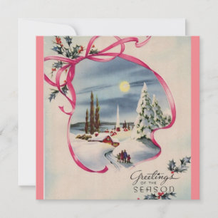 Grüße der rosa Jahreszeit Karte